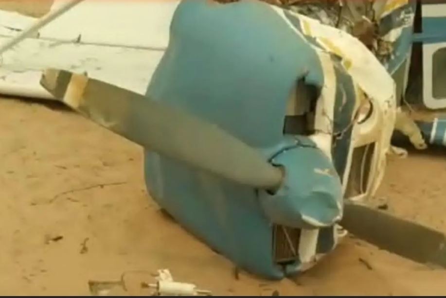 VÍDEO: Fumaça atrapalha visibilidade e 4 ficam feridos em queda de avião em MS