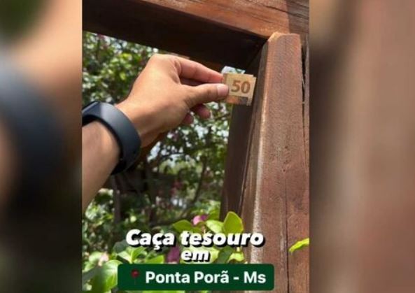 VÍDEO: Famoso em Campo Grande, influencer agora esconde grana por cidades de MS
