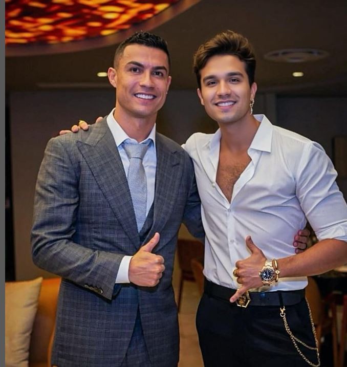 Luan Santana ganha rolex de R$ 432 mil após show privado para Cristiano Ronaldo