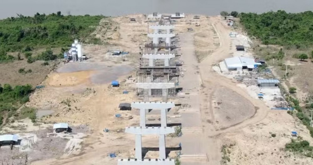 Obra da ponte da Rota Bioceânica está 43,6% concluída nas duas margens do Rio Paraguai