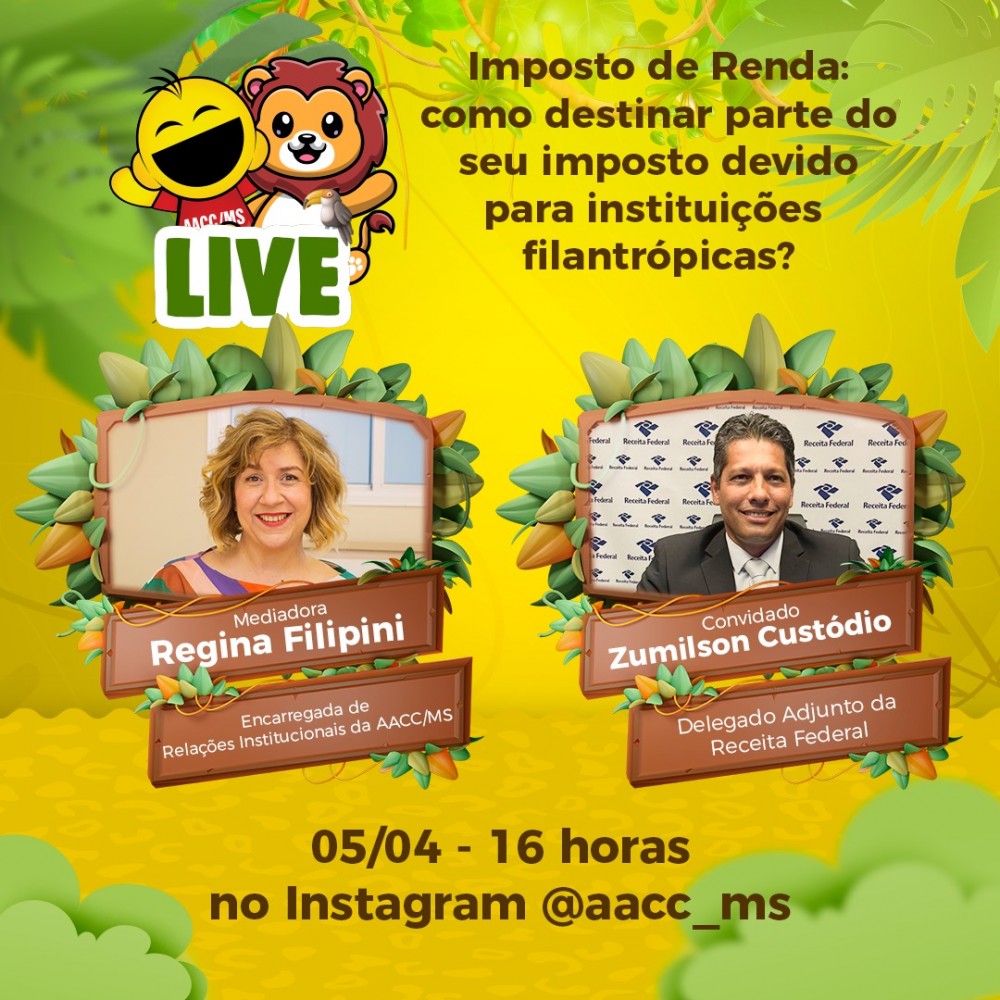 Em live, especialistas orientam sobre como destinar IR para instituições filantrópicas
