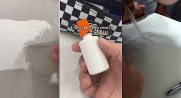 VÍDEO: Alunos simulam 'cheirar' cocaína com corretivo em sala de aula e pais ficam preocupados