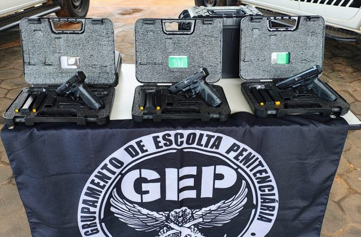 Policiais penais de MS recebem novos armamentos com investimento de R$ 2,45 milhões