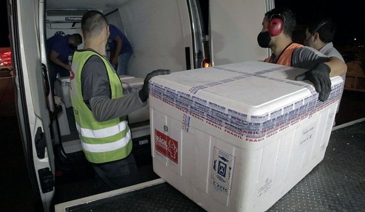 MS recebe doses da vacina para pediátrica da Pfizer na manhã desta sexta-feira (14)