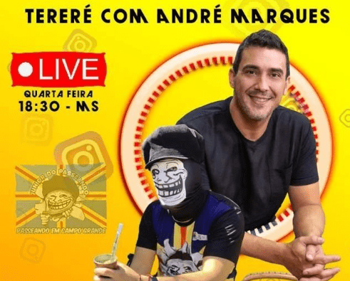 André Marques aceita desafio e fará live com Júnior do Passeando: 