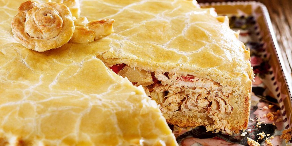 Receita Saudável: torta salgada de frango