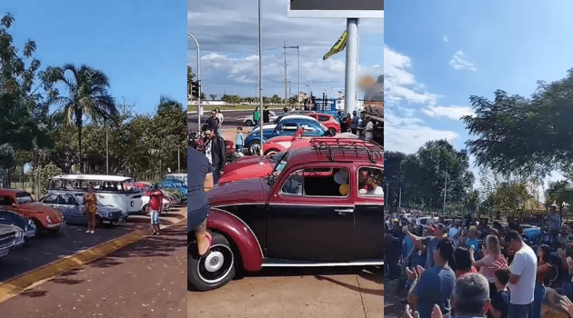 Jesse e Shurastey são homenageados em 'fusqueada' por cidades de MS