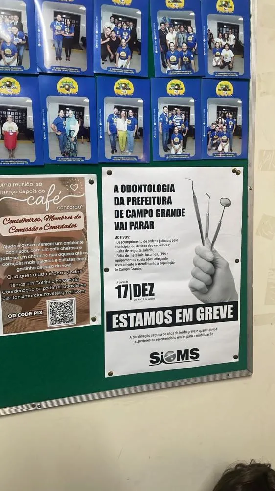 Dentistas iniciam greve em Campo Grande a partir de quarta-feira
