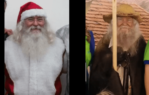 Papai noel faz 'renda extra' como Velho do rio e tira mais de mil fotos por dia em Campo Grande