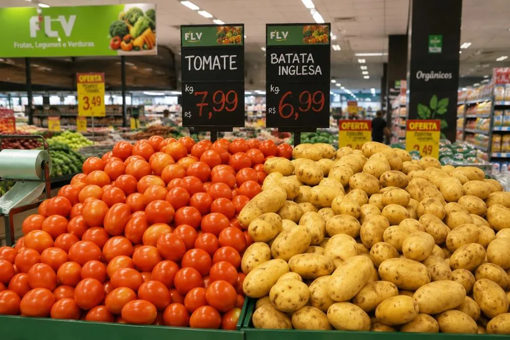 Batata sobe 60% e tomate dispara 22% em Campo Grande