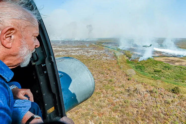 Governo federal liberou R$ 337,5 milhões para reforçar ações de prevenção, fiscalização e combate aos incêndios florestais - Foto: Ricardo Stuckert