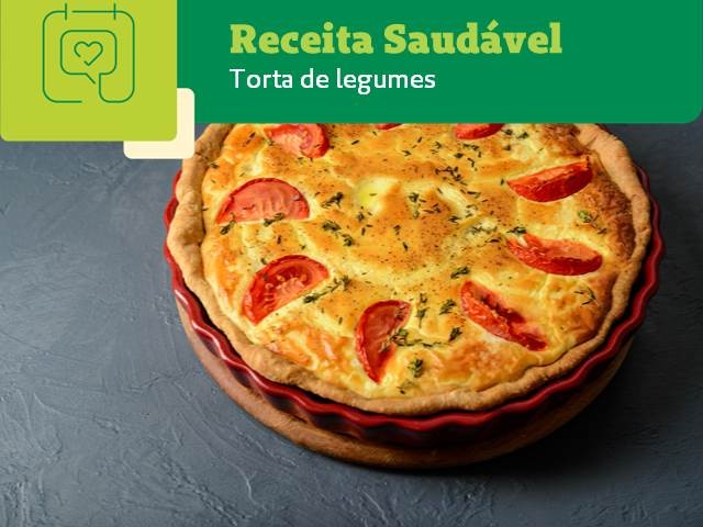 Receita Saudável: torta de legumes