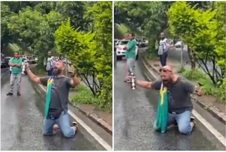 VÍDEO: Prefeitura desmonta acampamento e manifestantes reagem com gritos e choros