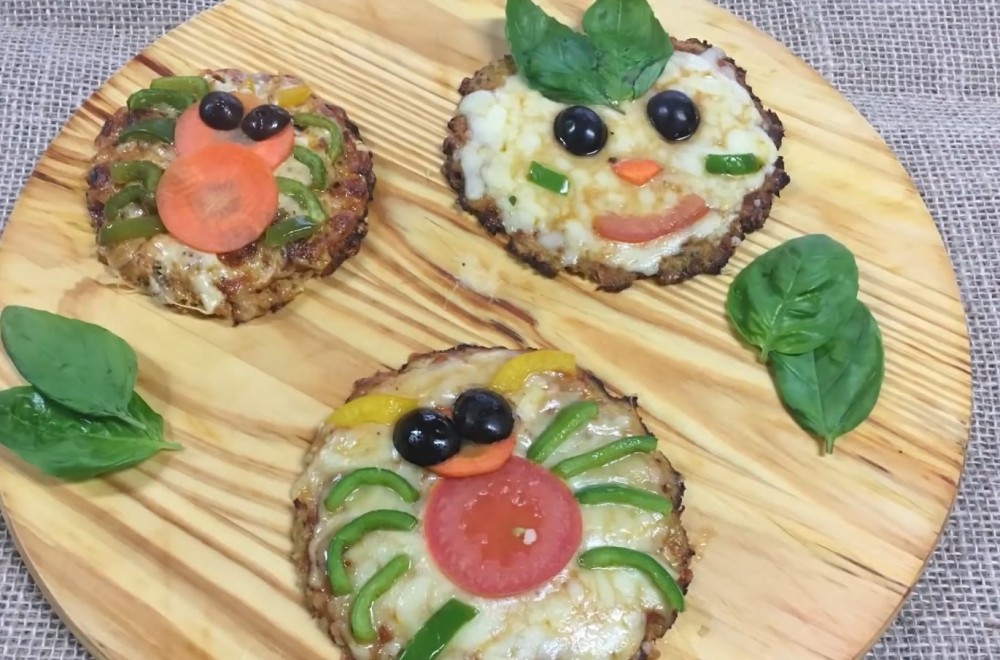 Receita Saudável: pizza de couve-flor divertida