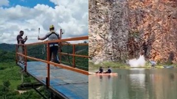VÍDEO: Jovem de 22 anos quebra o pescoço ao cair de 20 metros de altura ao comemorar o divórcio