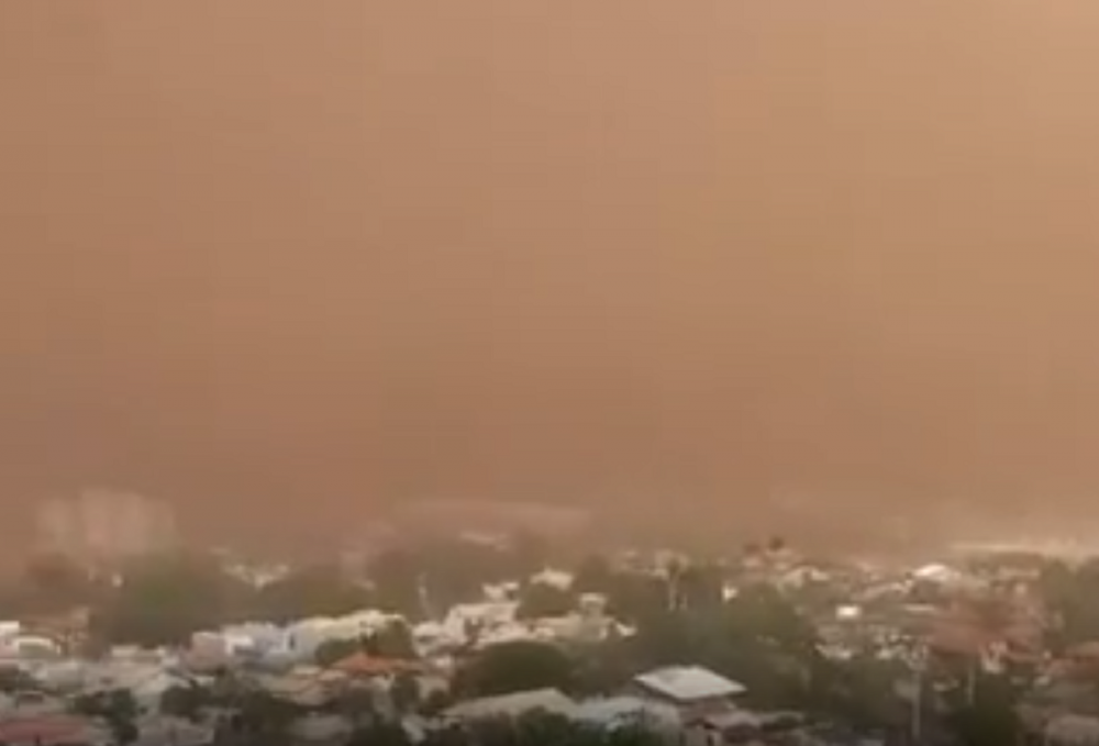 Tempestade de areia que atingiu Campo Grande surge novamente no Brasil